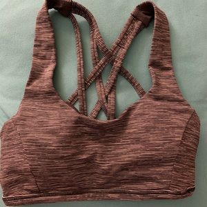 Lululemon grey and black sports bra